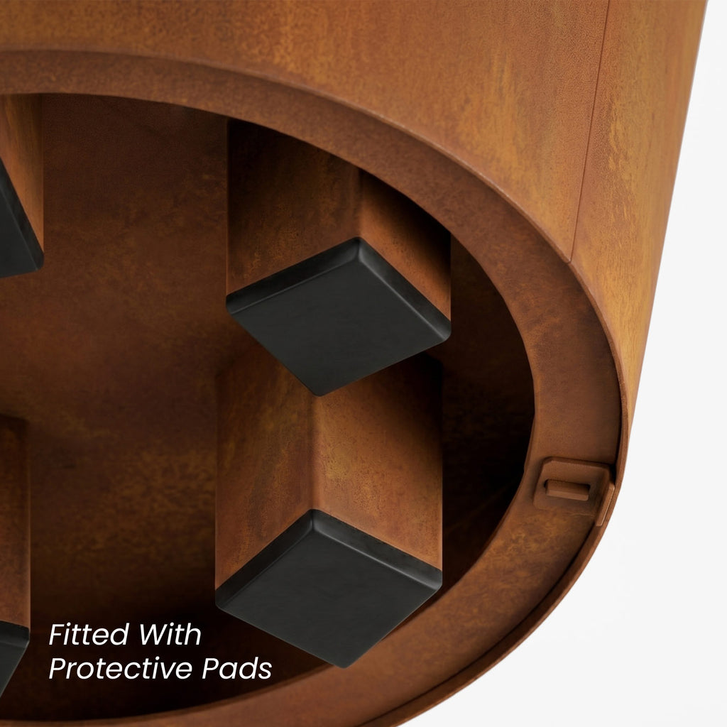 Conic Corten Steel Planter (H 13" x Ø 15")