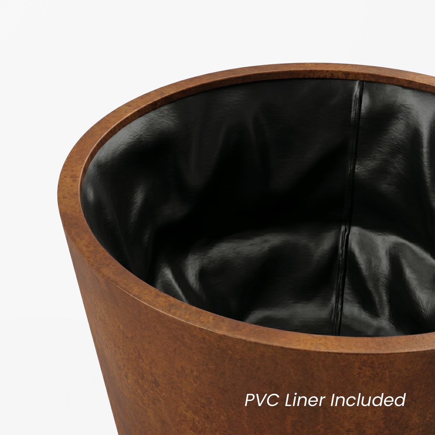 Conic Corten Steel Planter (H 13" x Ø 15")