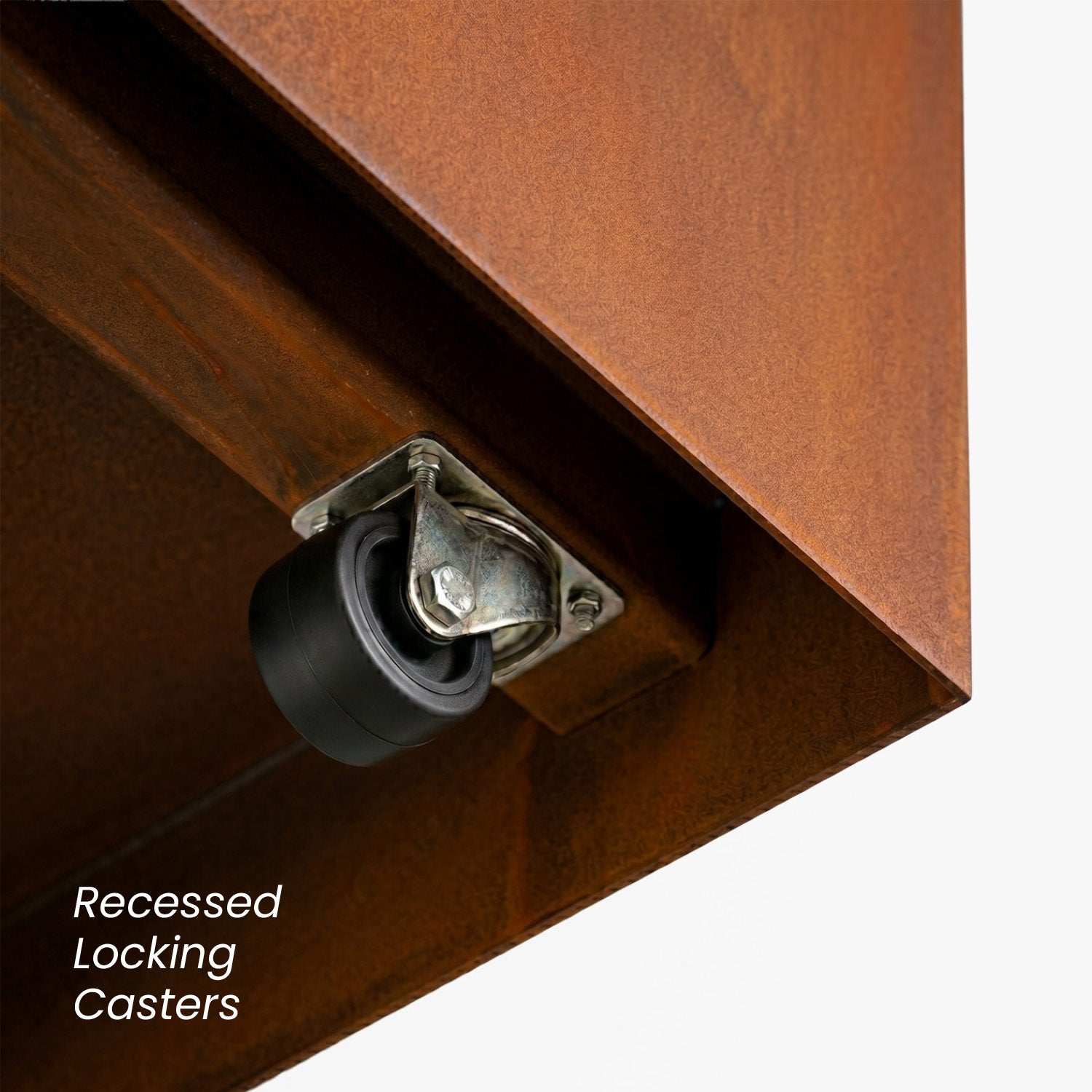 Axia Rectangular Corten Planter (39.5 x 15.5 x 15.5" H)