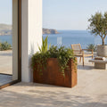 Axia Rectangular Corten Planter (39.5 x 15.5 x 23.5" H)