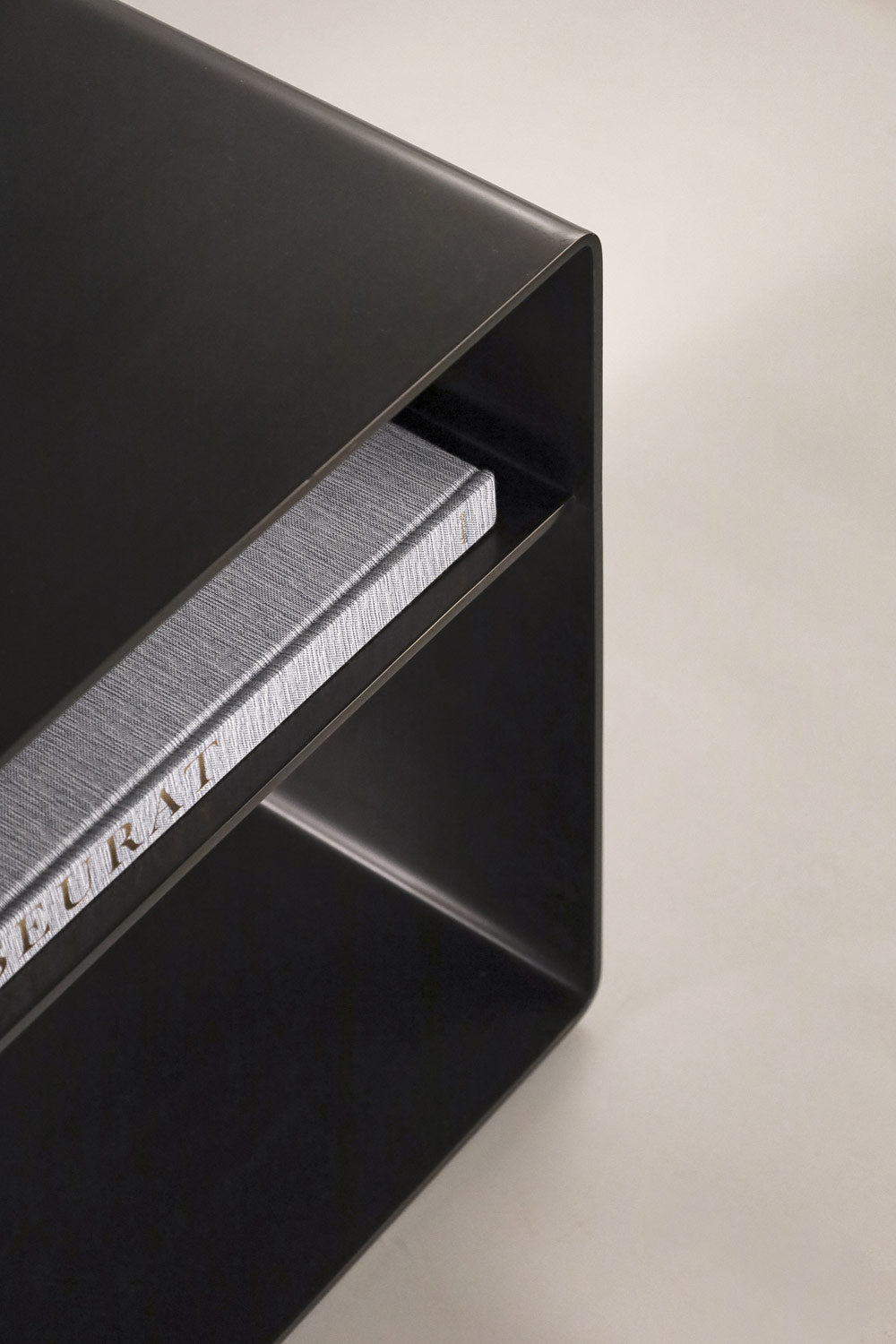 Arc Nightstand – Open Shelf Cabinet