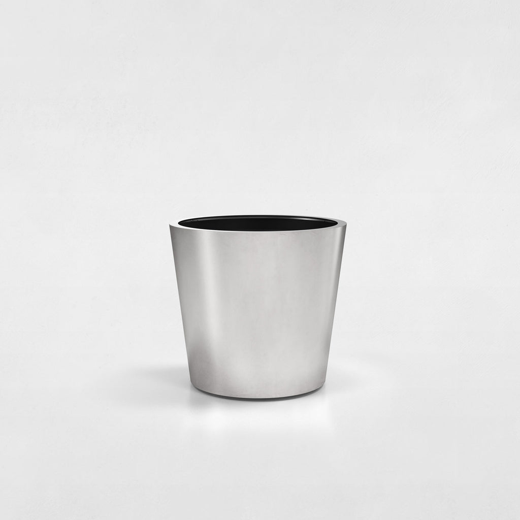 Conic Stainless Steel Planter (H 18" x ⌀ 20")