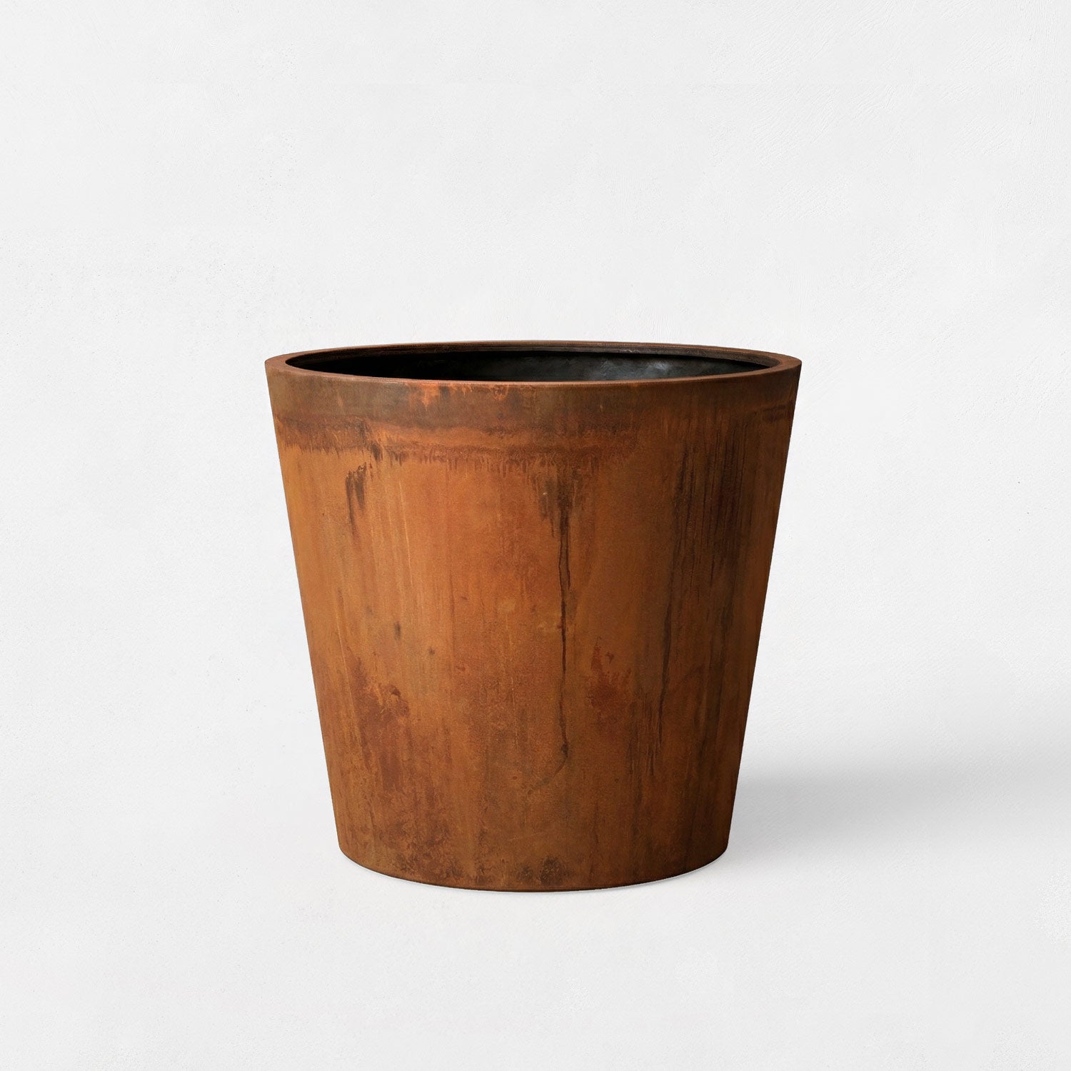 Conic Corten Steel Planter (H 24" x Ø 25")