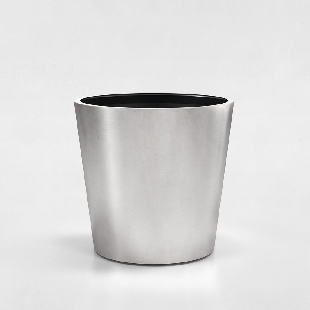 Conic Stainless Steel Planter (H 24" x ⌀ 25")