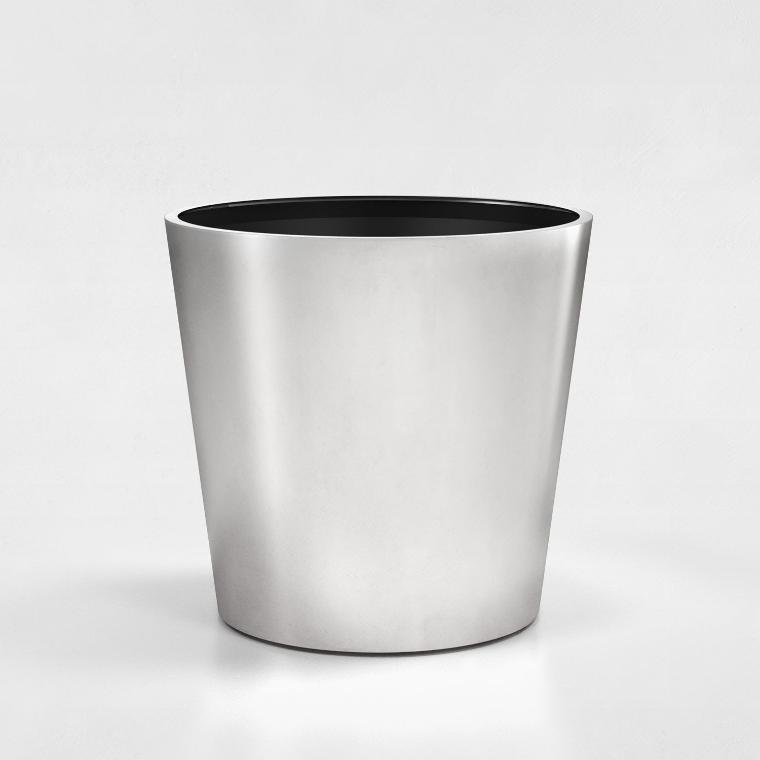 Conic Stainless Steel Planter (H 30” × ⌀ 29”)