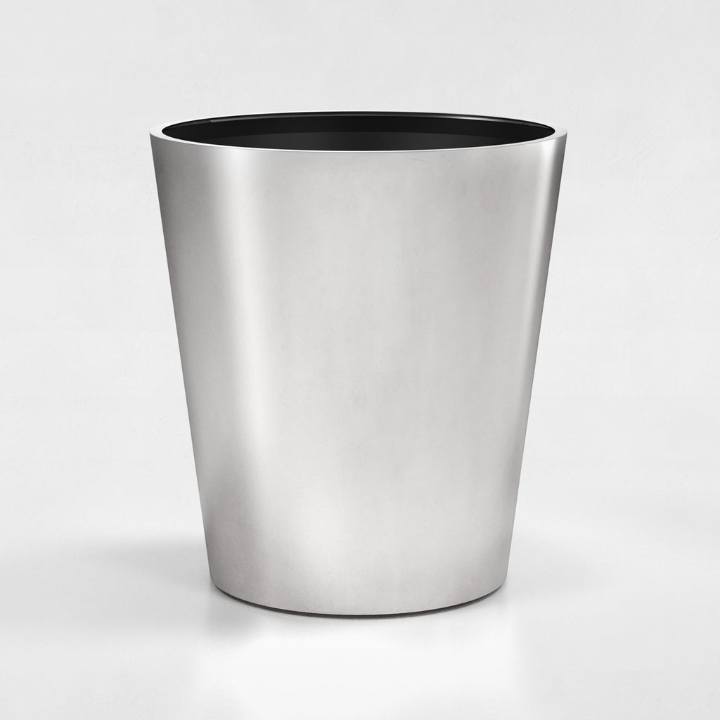Conic Stainless Steel Planter (H 36” × ⌀ 33”)