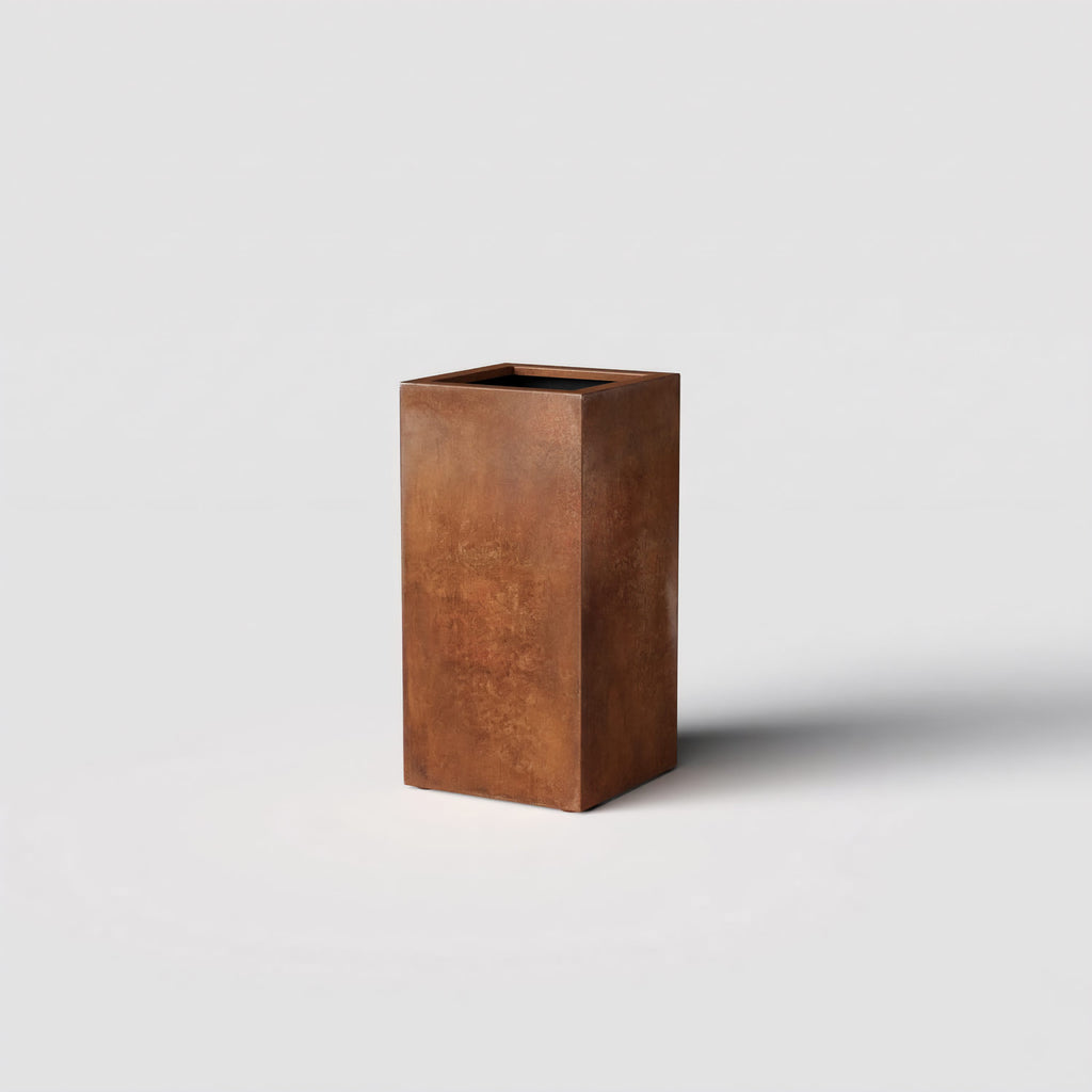 Axia Square Corten Planter (12 x 12 x 23.5" H)