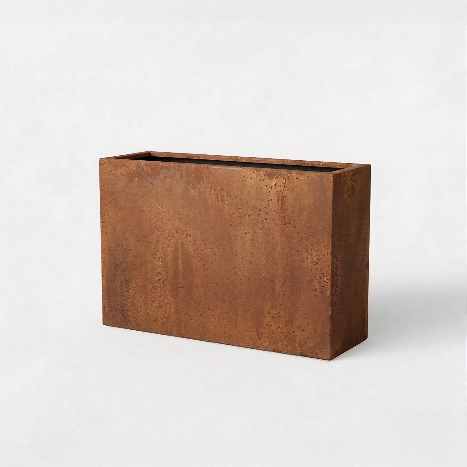 Axia Rectangular Corten Planter (35.5 x 12 x 23.5" H)