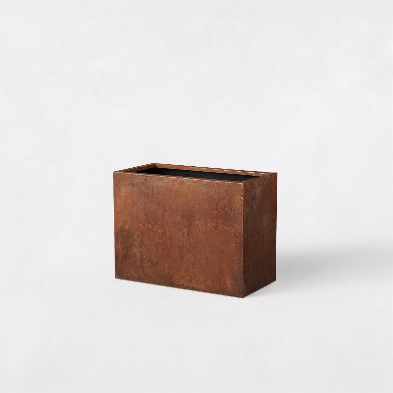 Axia Rectangular Corten Planter (23.5 x 12 x 17.5" H)