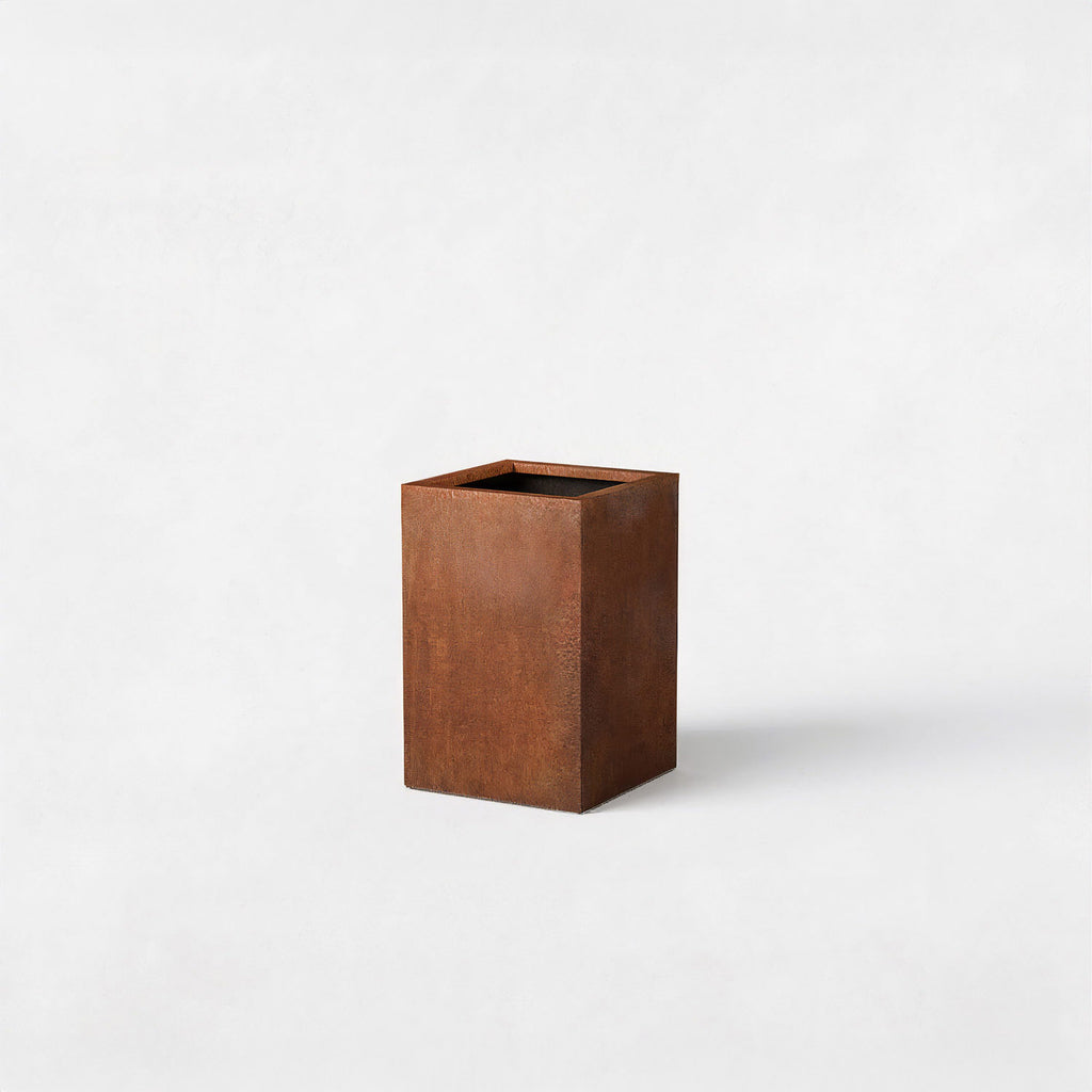 Axia Square Corten Planter (12 x 12 x 17.5" H)