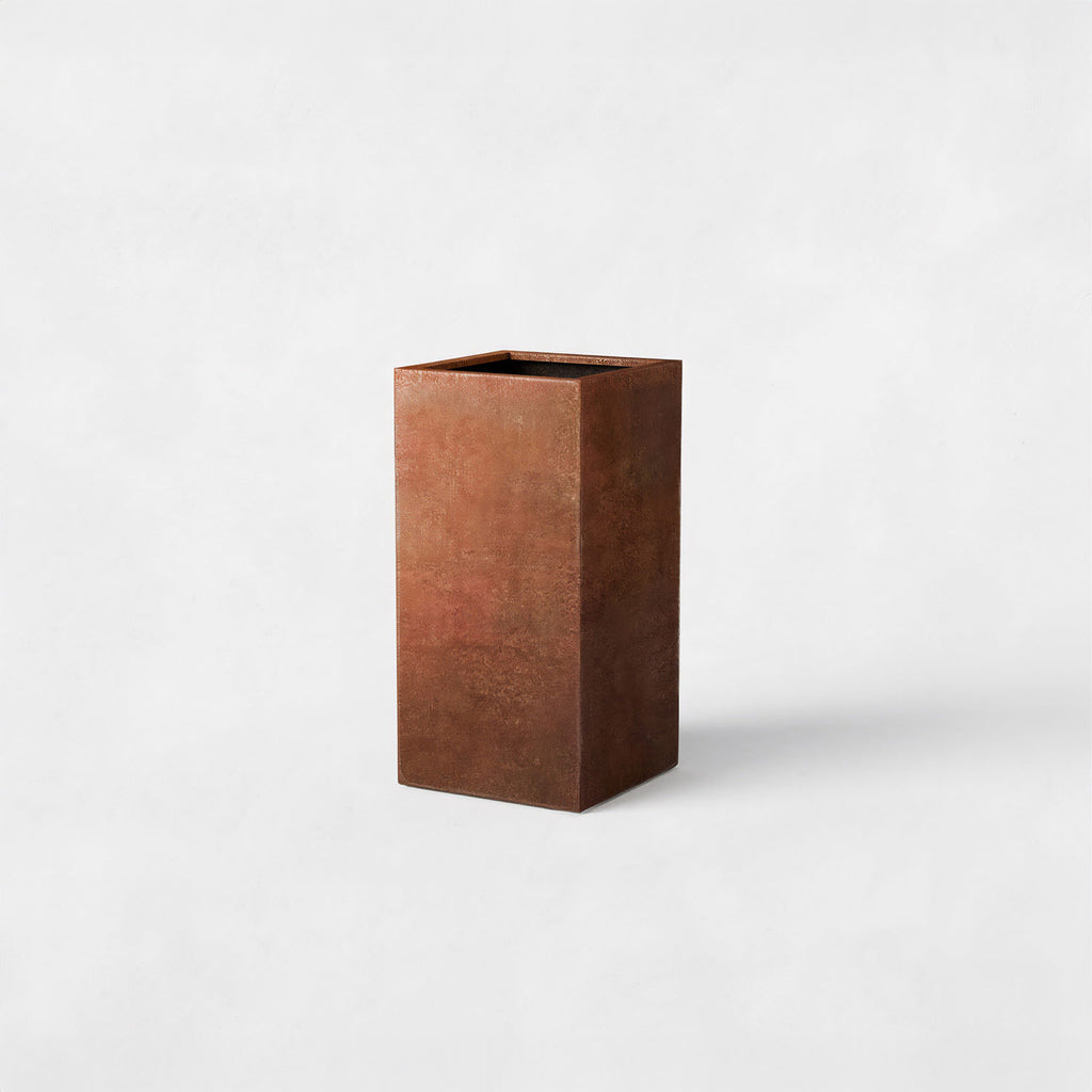 Axia Square Corten Planter (15.5 x 15.5 x 31.5" H)