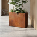 Axia Rectangular Corten Planter (39.5 x 15.5 x 31.5" H)