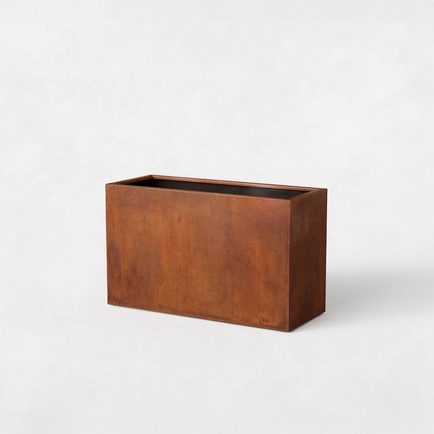 Axia Rectangular Corten Planter (39.5 x 15.5 x 23.5" H)