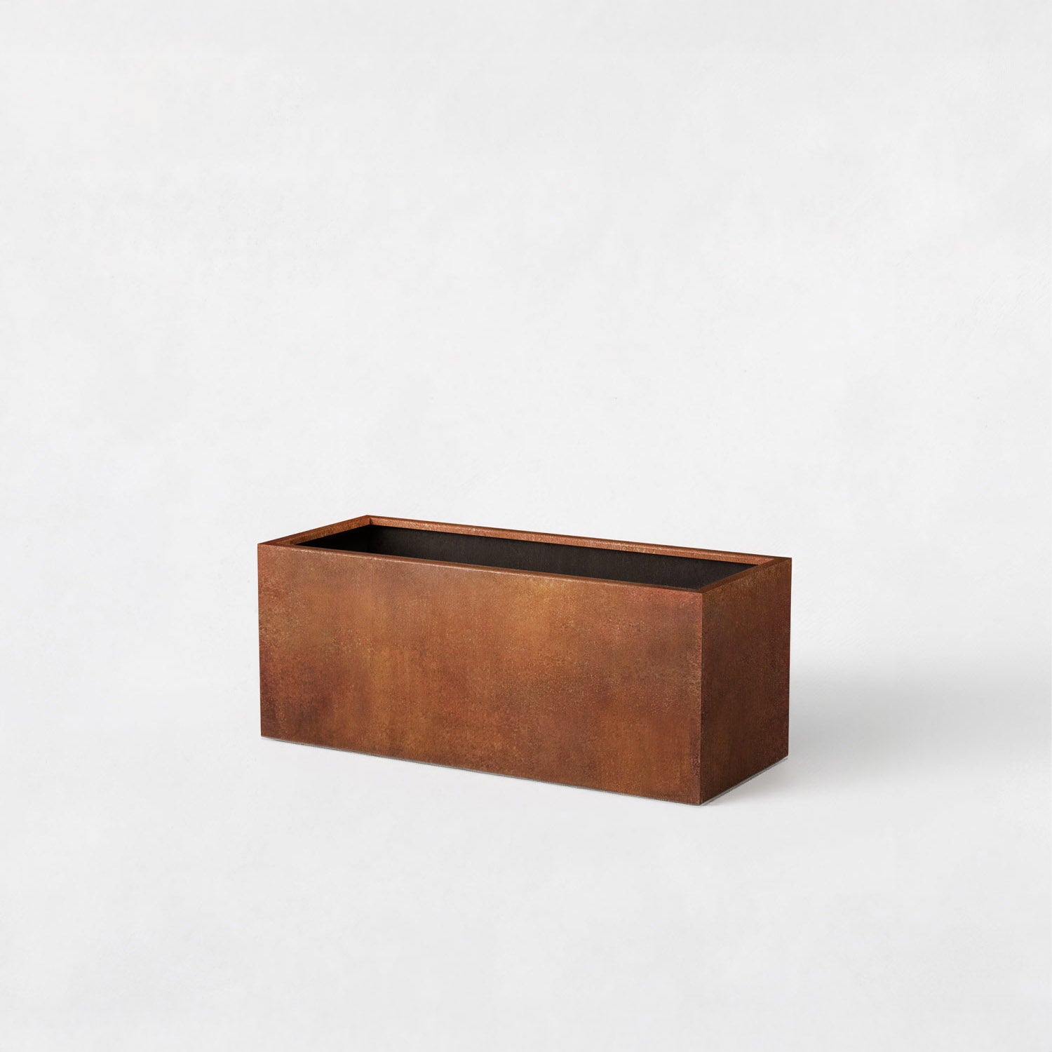 Axia Rectangular Corten Planter (39.5 x 15.5 x 15.5" H)