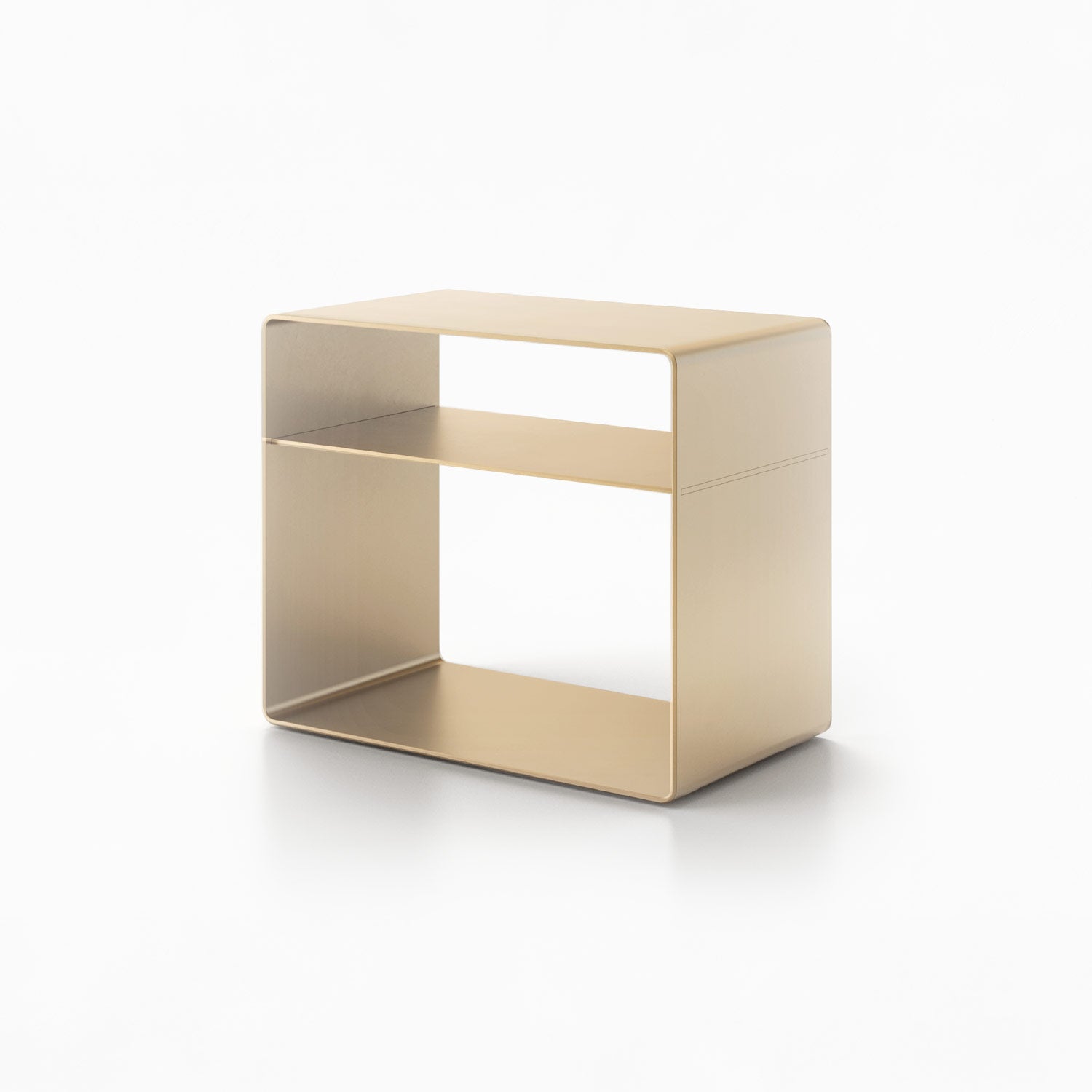 Arc Nightstand – Open Shelf Cabinet