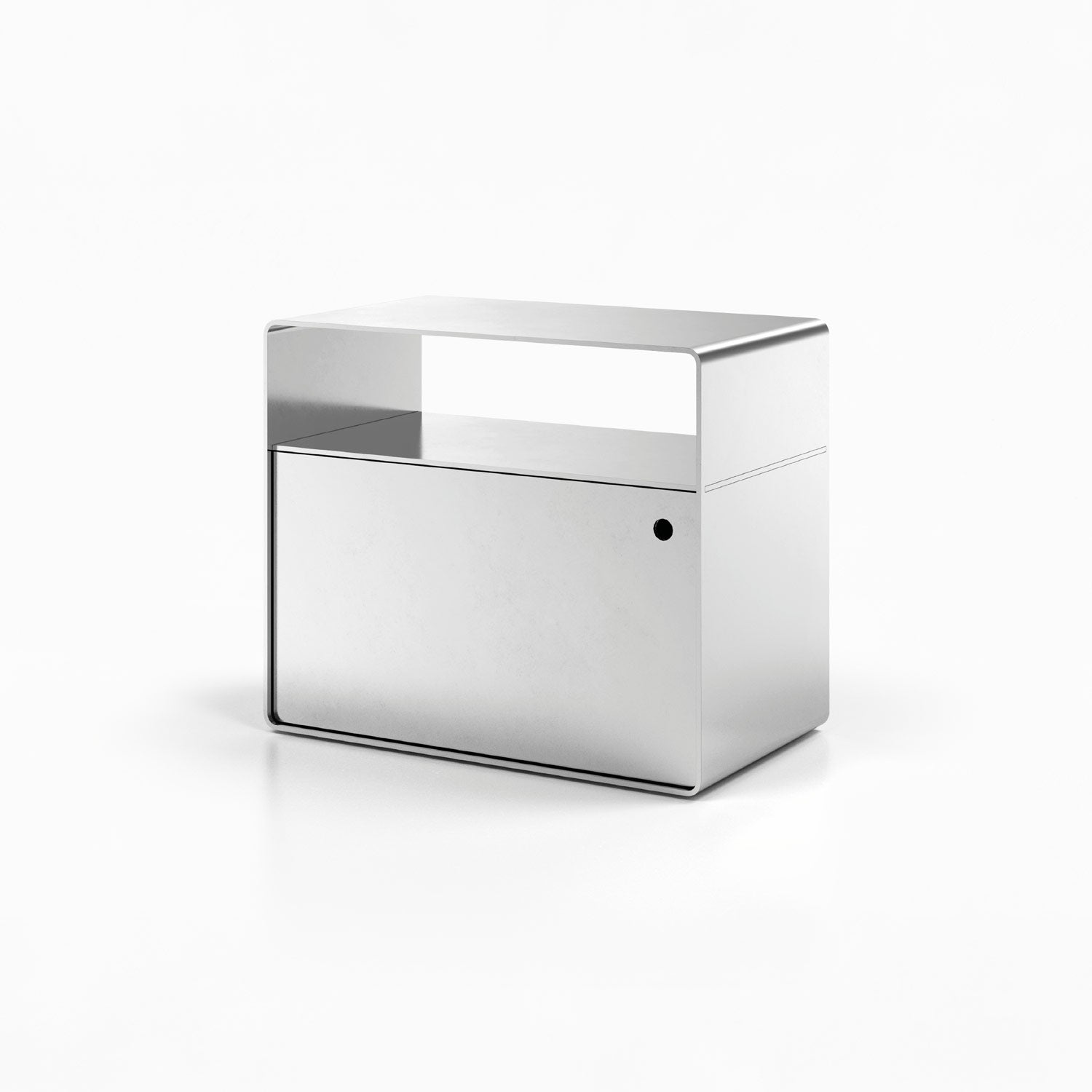 Arc Nightstand – Cabinet with Shelf