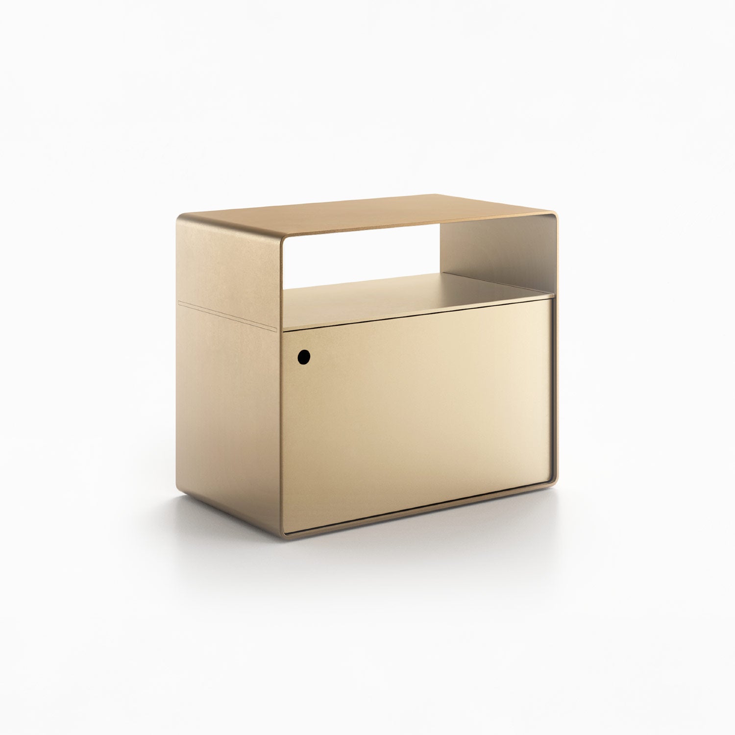 Arc Nightstand – Cabinet with Shelf
