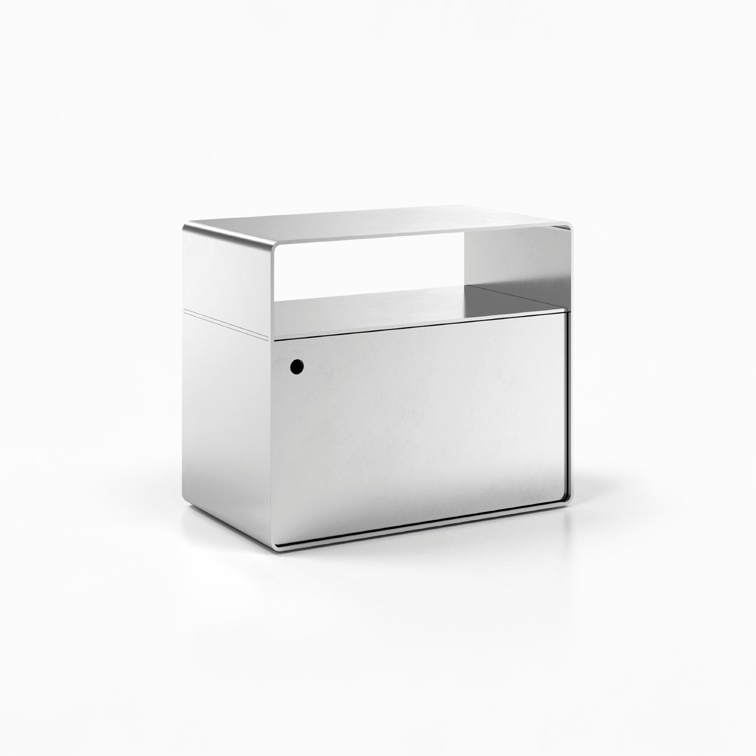 Arc Nightstand – Cabinet with Shelf