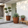The Corten Gradient · 3 Piece Corten Steel Planter Set
